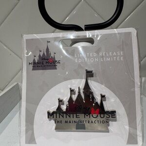 Disney Minnie Mouse Castle Pin with Red Accent